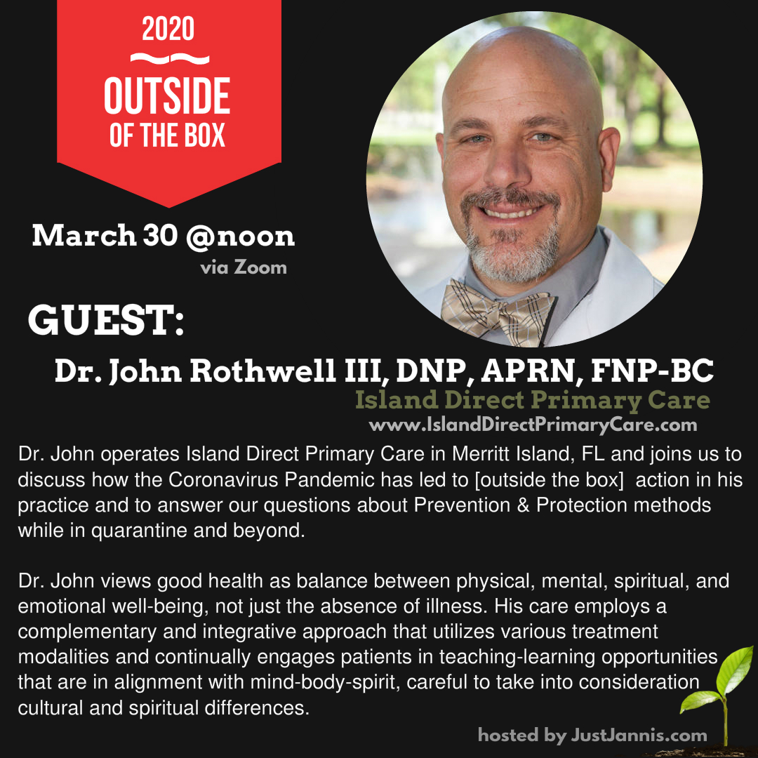 Live discussion with Dr. John Rothwell III, FNP
